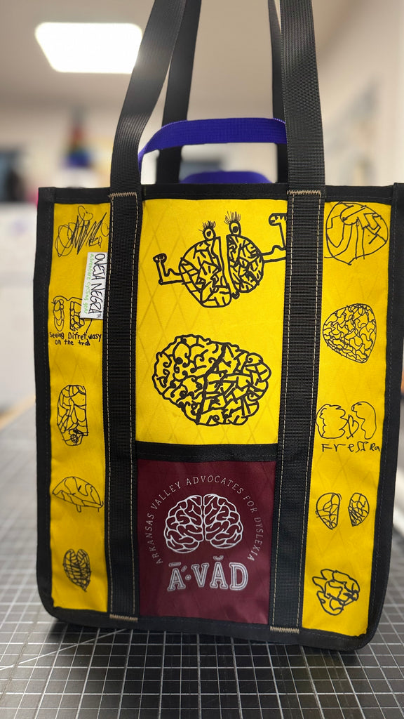 Arkansas Valley Advocates for Dyslexia Brain Tote Bag